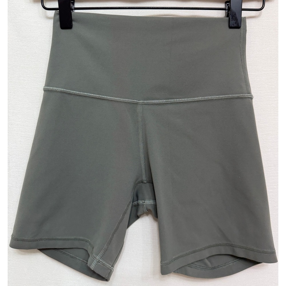 Lululemon Align High-Rise Short 8" Green Sage Workout Athletic Shorts Size 8